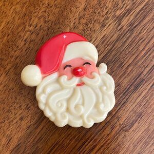 Vintage Santa Claus Face Brooch